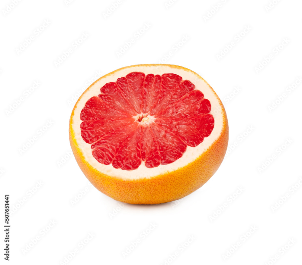 Fresh grapefruit isolated on a white background Fresh grapefruit isolated on a white background