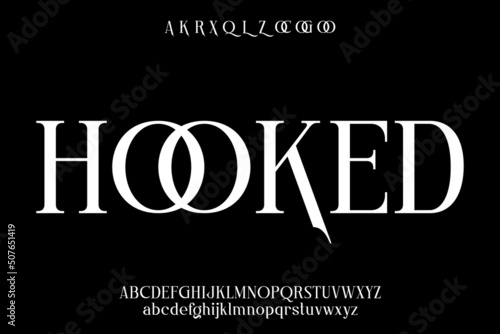 Elegant luxury display font vector with alternate and ligature