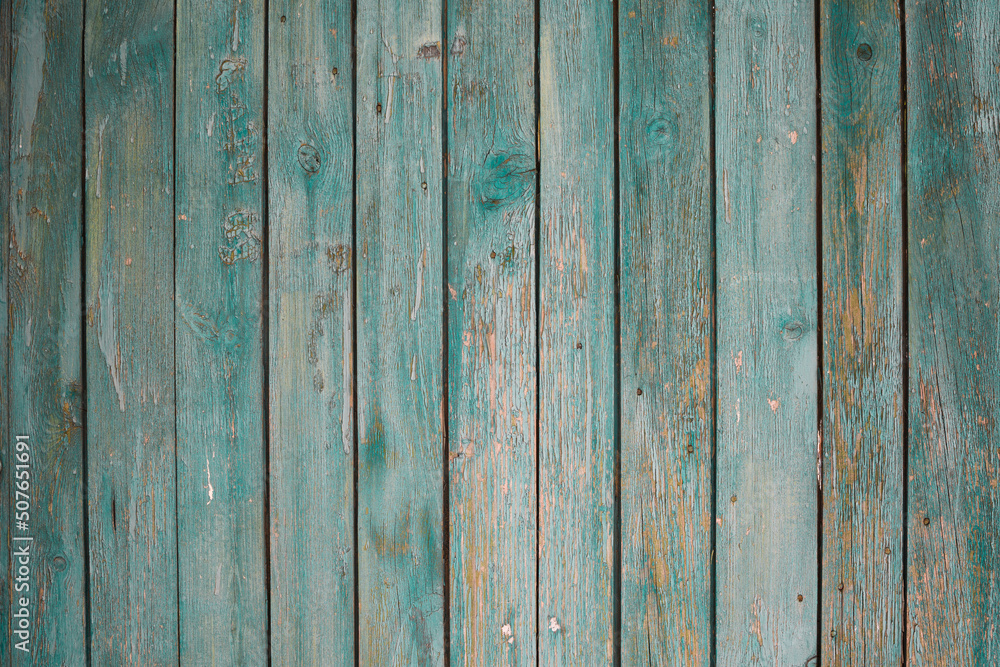 Old blue weathered wooden fence texture background . old wooden planks background Old blue weathered wooden fence texture background . old wooden planks background