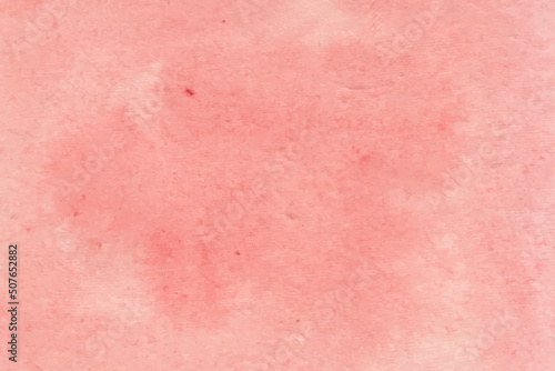 Abstract red watercolor background hand-drawn on paper. Red colors abstract watercolor wallpaper. Red color for design, web, card, decoration, text, surfaces.