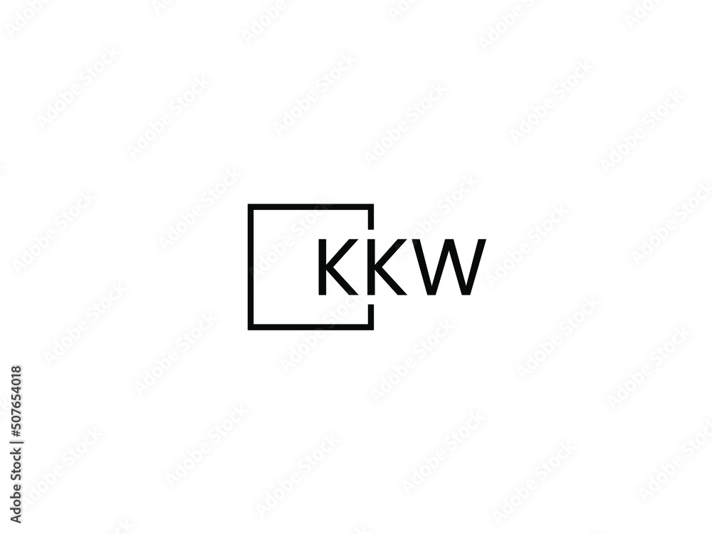 KKW letter initial logo design vector illustration KKW letter initial logo design vector illustration