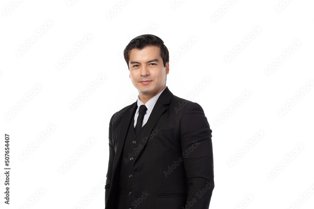Portrait of a confident young business man isolated on white background. Portrait business concept. Portrait of a confident young business man isolated on white background. Portrait business concept.