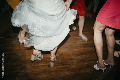 Gypsy dance stock photo.