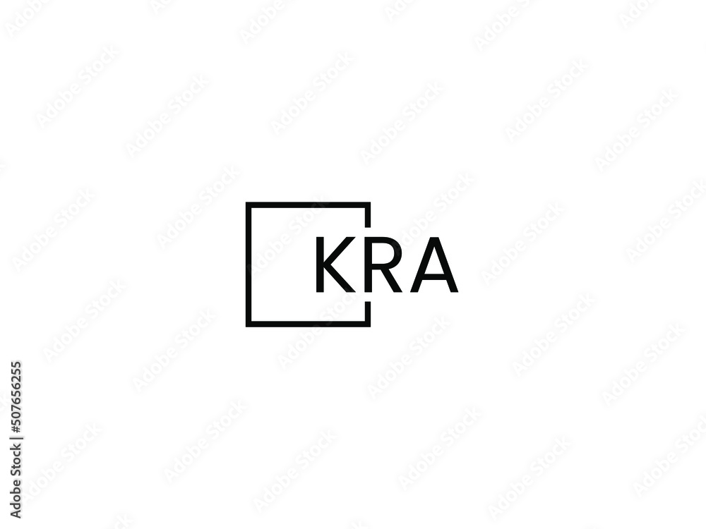 KRA letter initial logo design vector illustration KRA letter initial logo design vector illustration