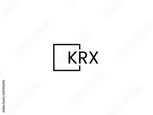 KRX letter initial logo design vector illustration photo
