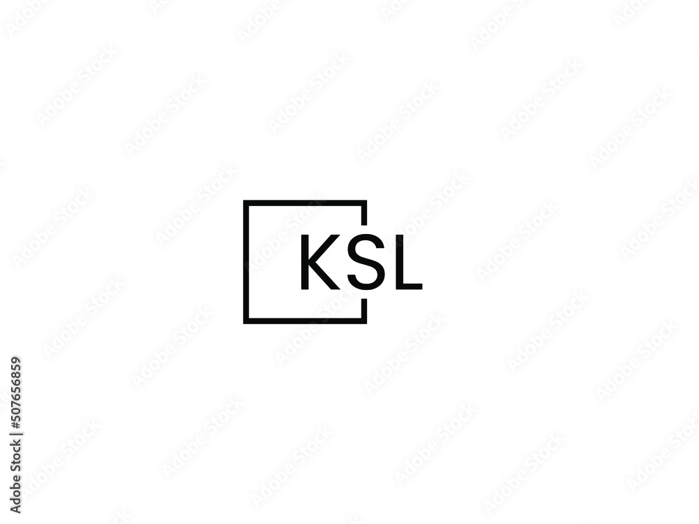 Obraz premium KSL letter initial logo design vector illustration