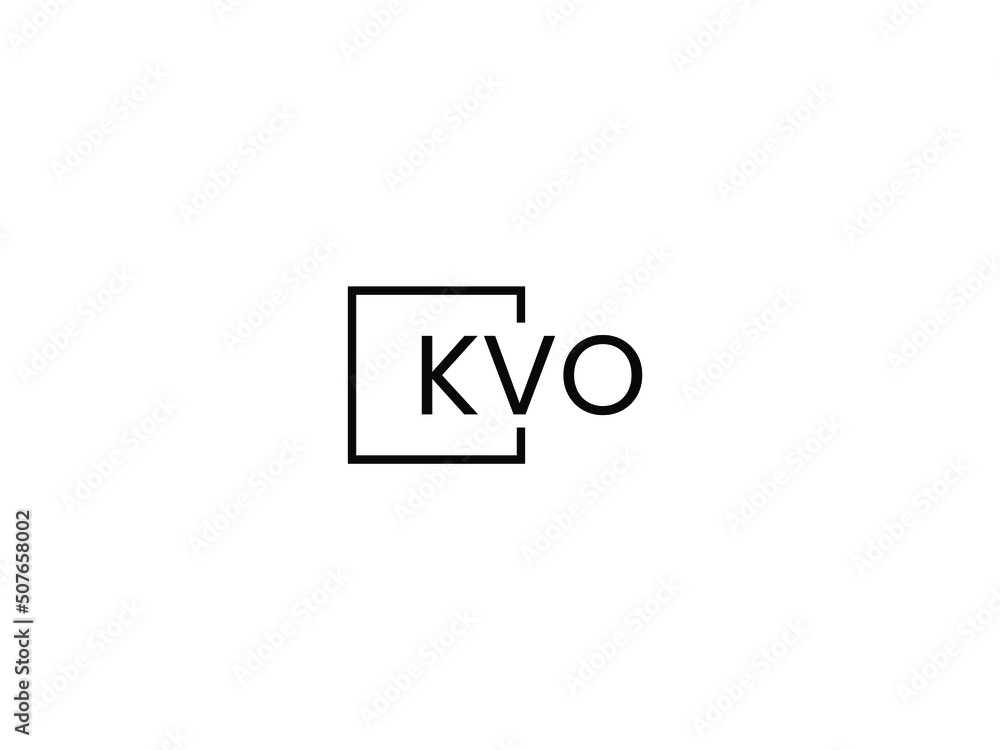 KVO letter initial logo design vector illustration KVO letter initial logo design vector illustration