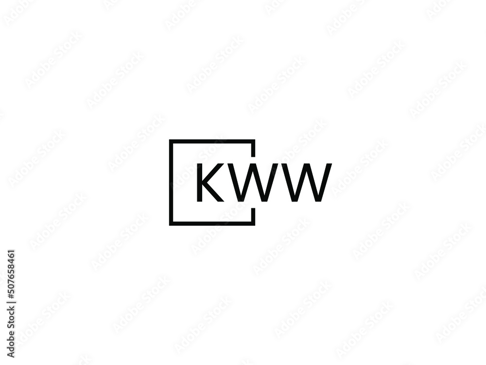 KWW letter initial logo design vector illustration KWW letter initial logo design vector illustration