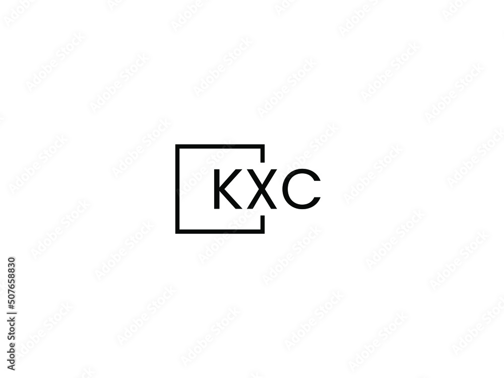 KXC letter initial logo design vector illustration