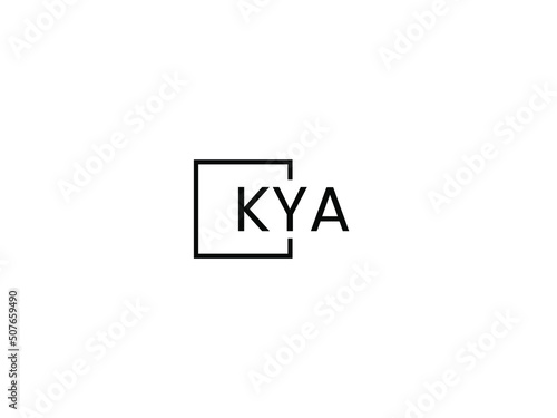 KYA letter initial logo design vector illustration photo