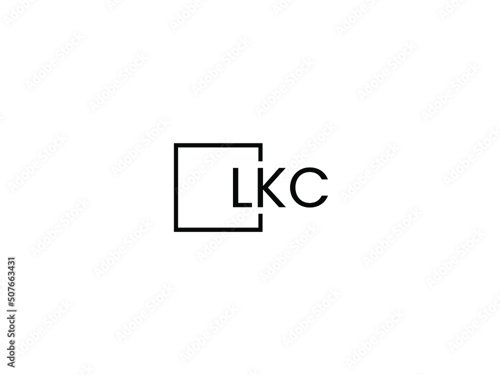 LKC letter initial logo design vector illustration LKC letter initial logo design vector illustration