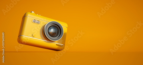Photography camera orange