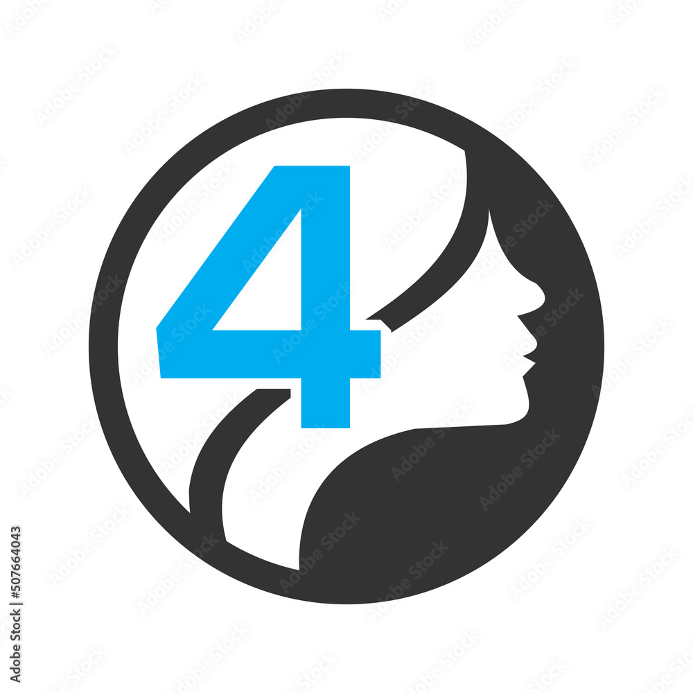 circle logo in the 4 Vector design template elements for your application or company identity.with weman circle circle logo in the 4 Vector design template elements for your application or company identity.with weman circle