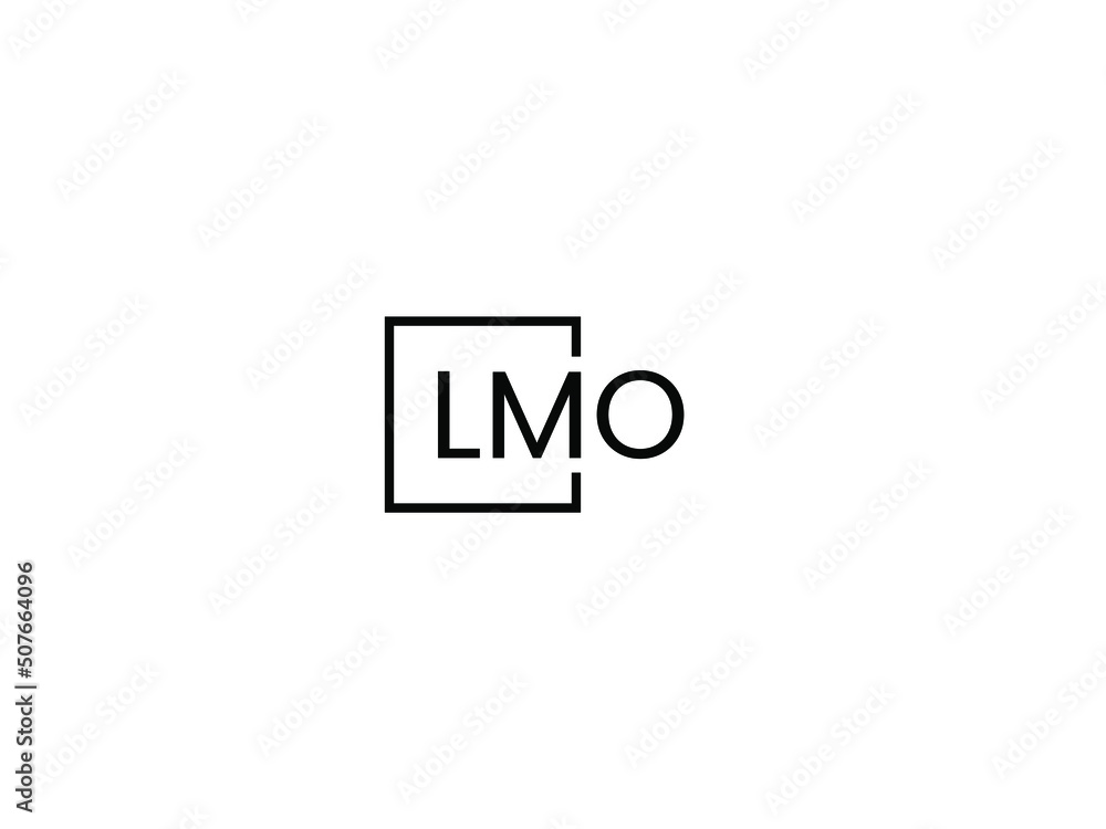 LMO letter initial logo design vector illustration LMO letter initial logo design vector illustration