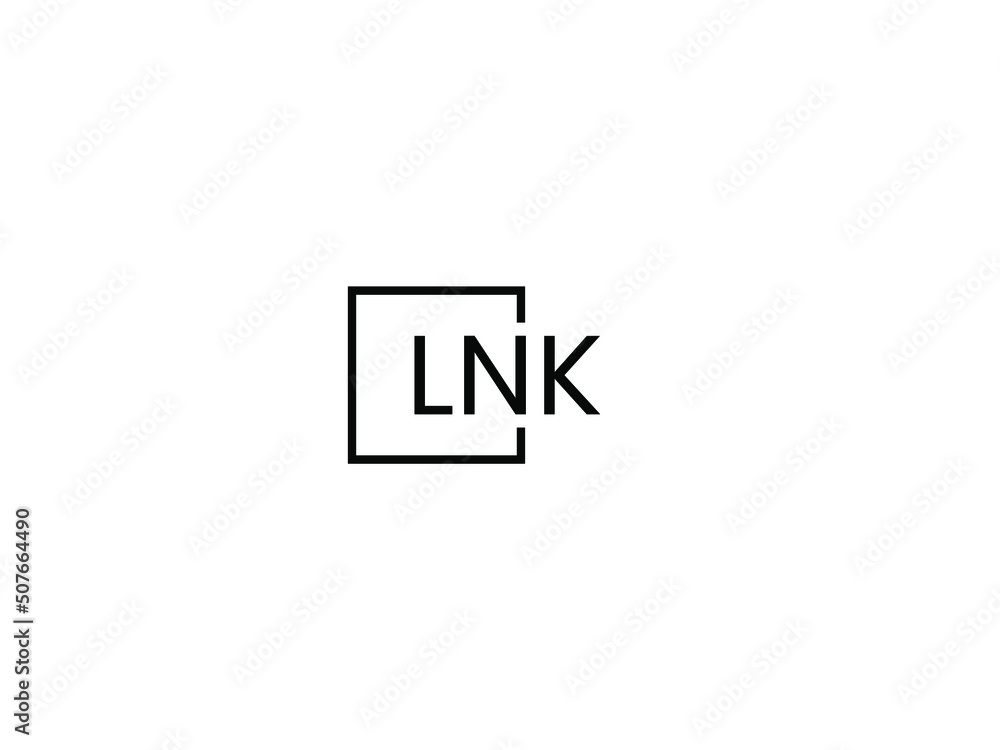 LNK letter initial logo design vector illustration LNK letter initial logo design vector illustration