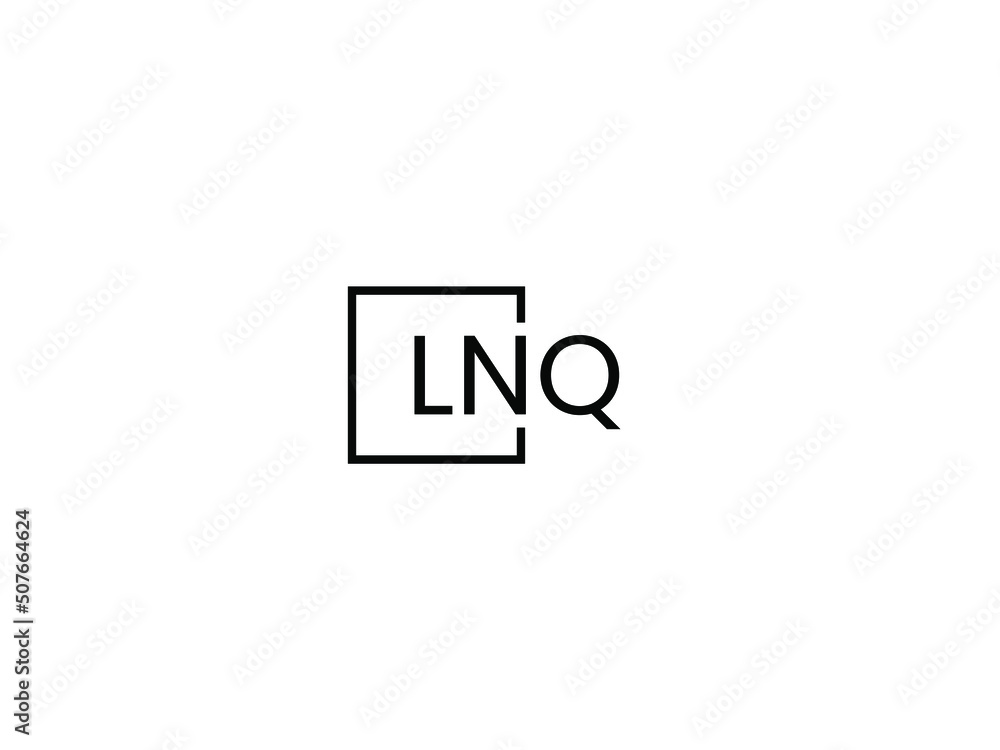 LNQ letter initial logo design vector illustration LNQ letter initial logo design vector illustration