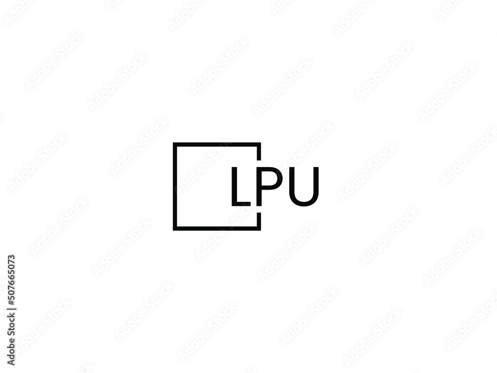 LPU letter initial logo design vector illustration LPU letter initial logo design vector illustration
