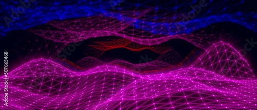 Foto Heat wave, energize, energy transfer concept