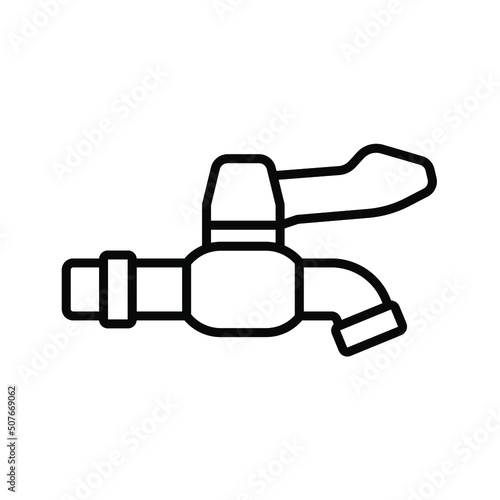 Water tap icon. vector illustration