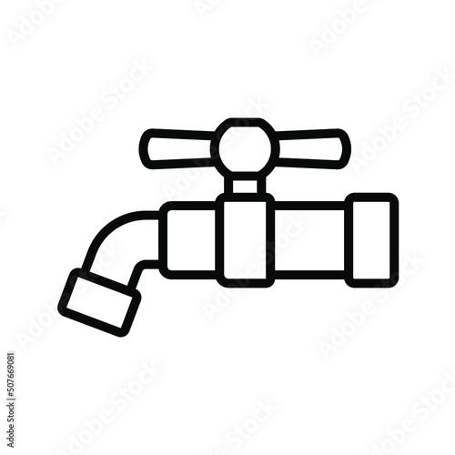 Water tap icon. vector illustration