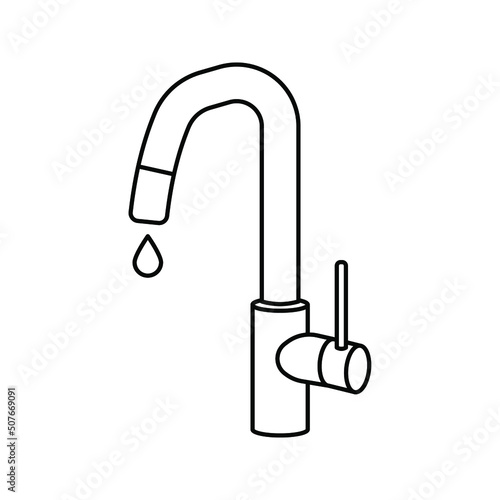 Water tap icon. vector illustration