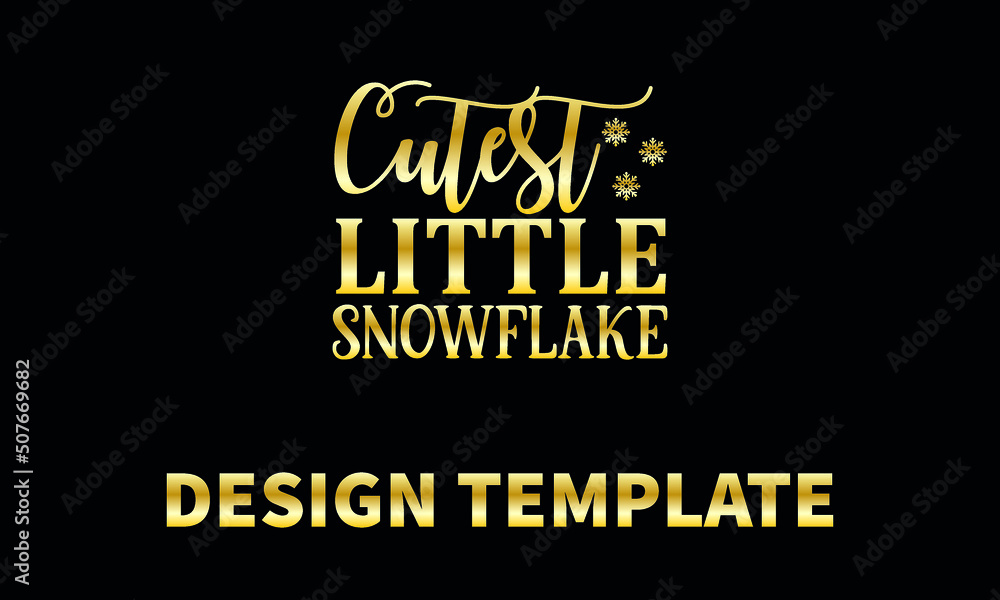 cutest little snowflake vector logo monograme template cutest little snowflake vector logo monograme template