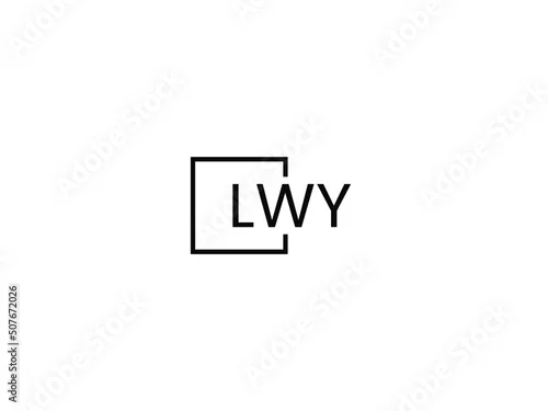 Obraz LWY letter initial logo design vector illustration