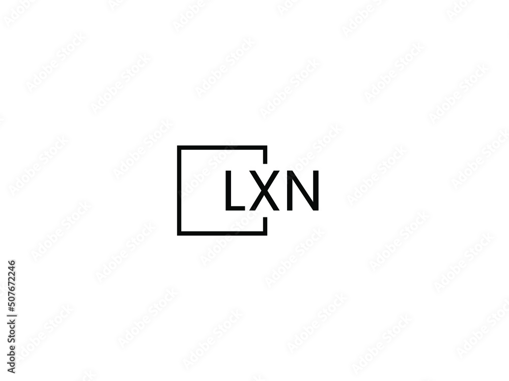 LXN letter initial logo design vector illustration LXN letter initial logo design vector illustration