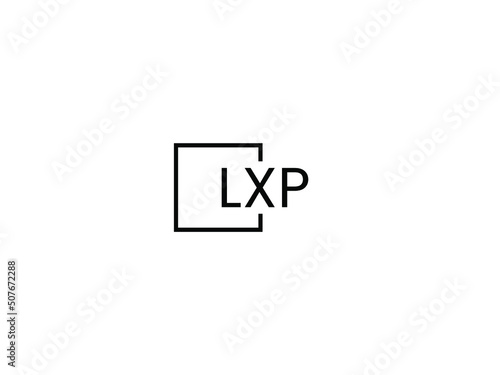 LXP letter initial logo design vector illustration