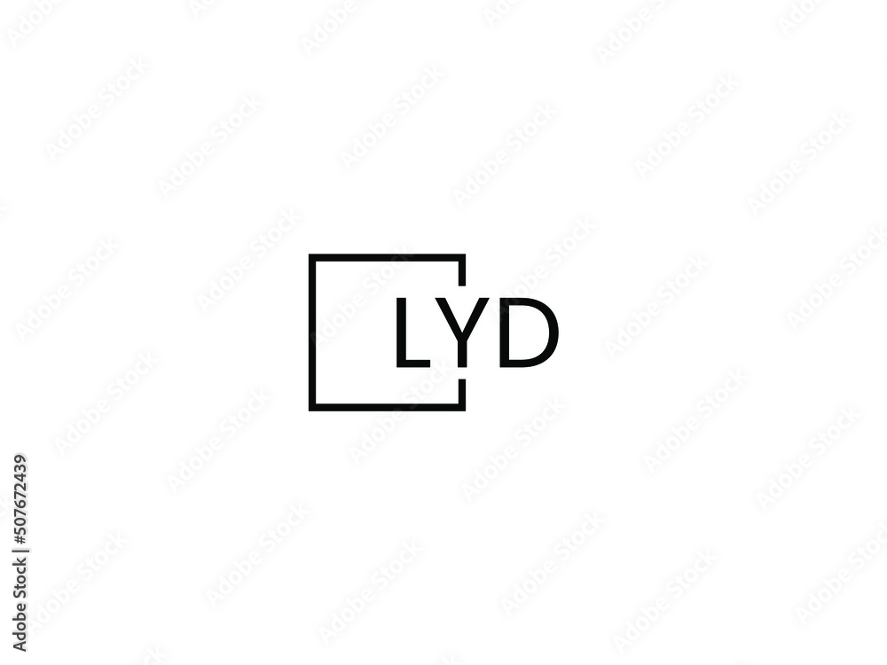 LYD letter initial logo design vector illustration LYD letter initial logo design vector illustration