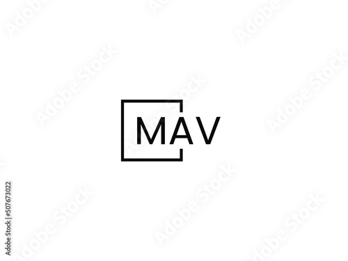 MAV letter initial logo design vector illustration