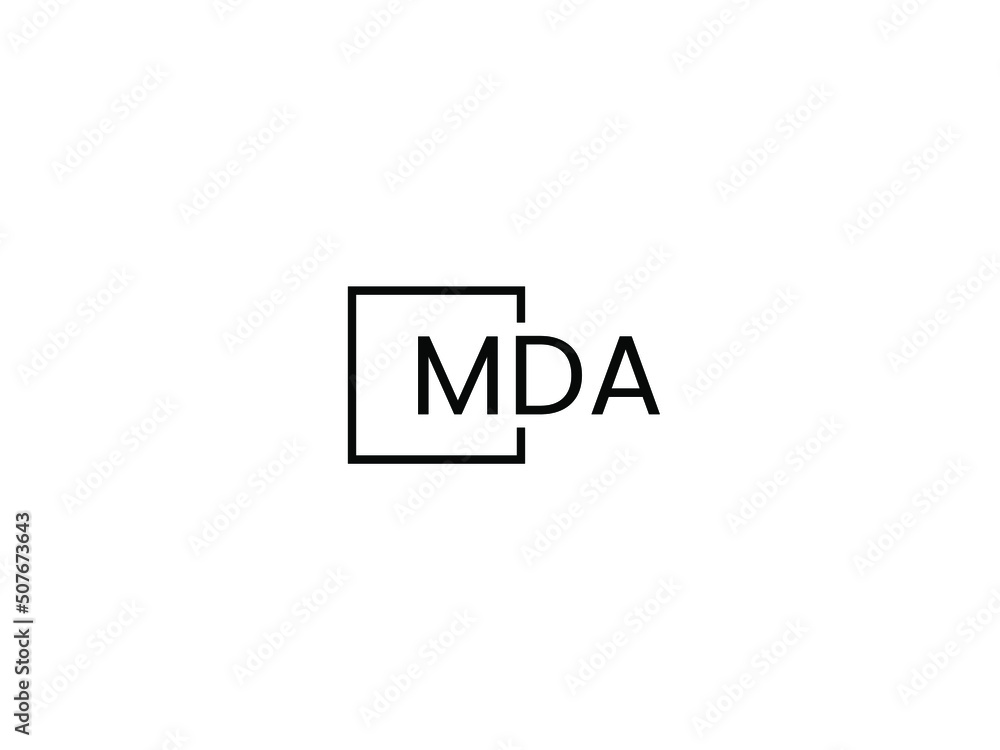 MDA Letter Initial Logo Design Vector Illustration MDA Letter Initial Logo Design Vector Illustration