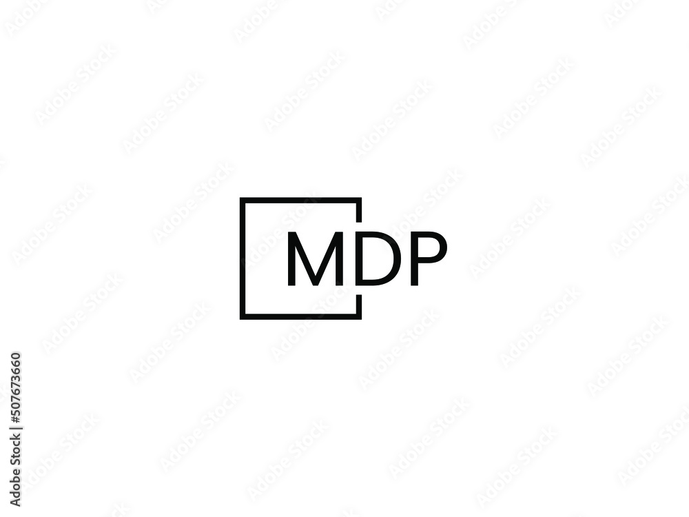 MDP Letter Initial Logo Design Vector Illustration MDP Letter Initial Logo Design Vector Illustration
