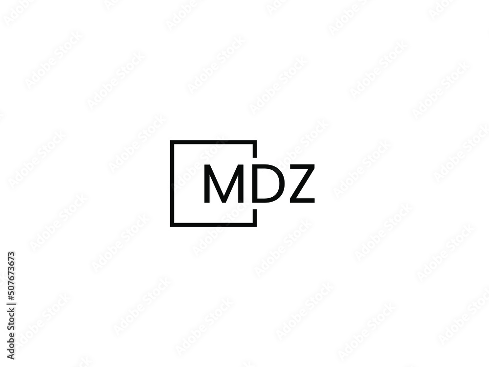 MDZ Letter Initial Logo Design Vector Illustration MDZ Letter Initial Logo Design Vector Illustration