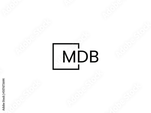 MDB Letter Initial Logo Design Vector Illustration © Rubel