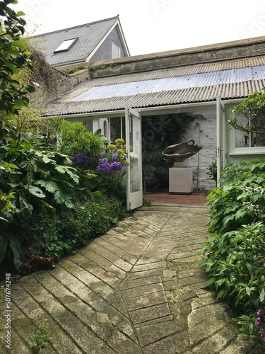 entrance to the house