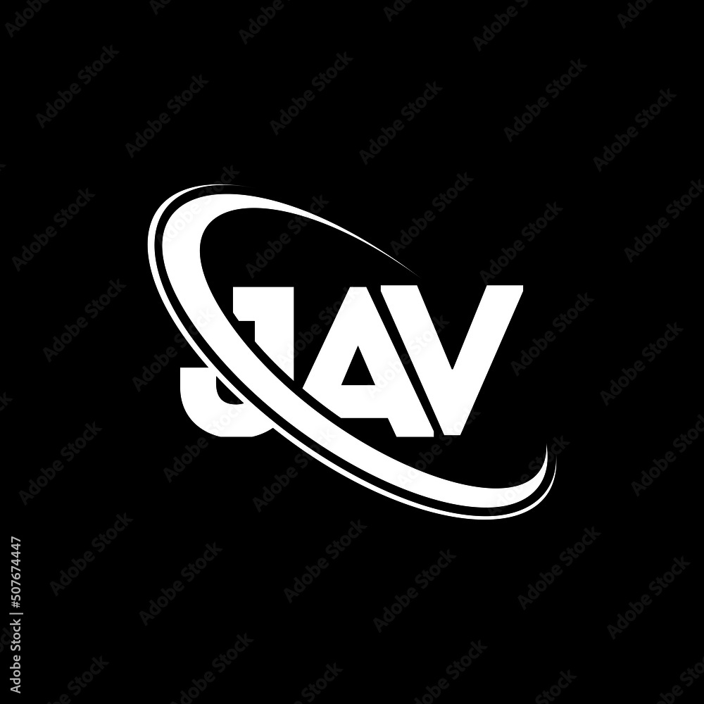 JAV logo. JAV letter. JAV letter logo design. Intitials JAV logo linked