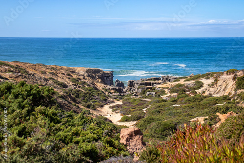 beautiful view of the sea coast in portugal © Monika