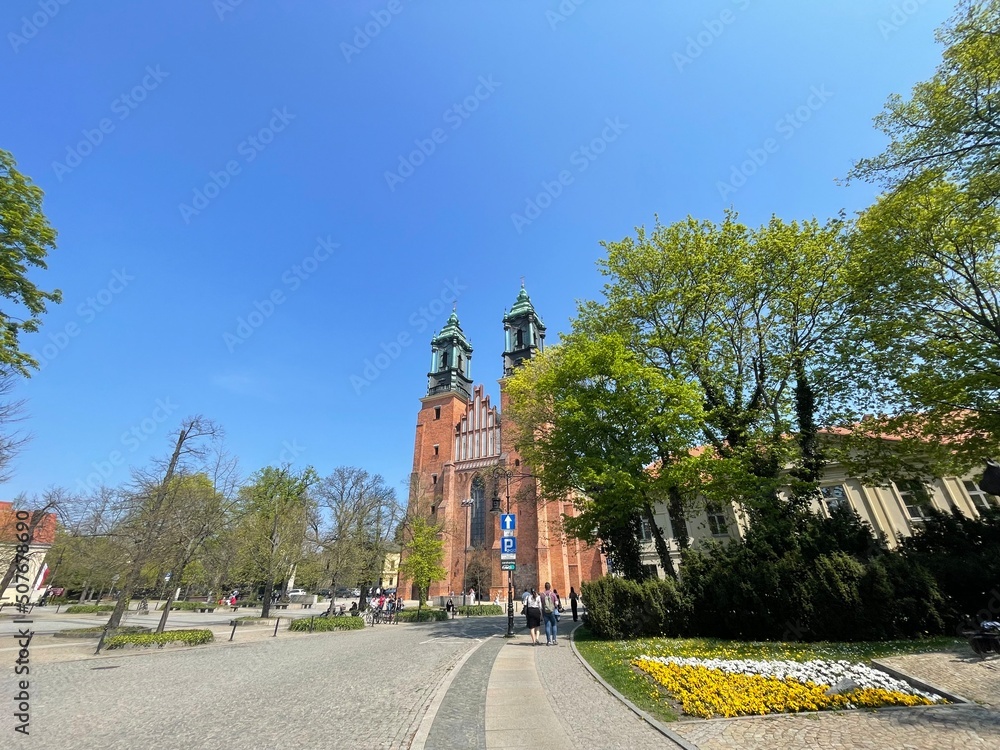 Gothic cathedral church , Poznan, Poland