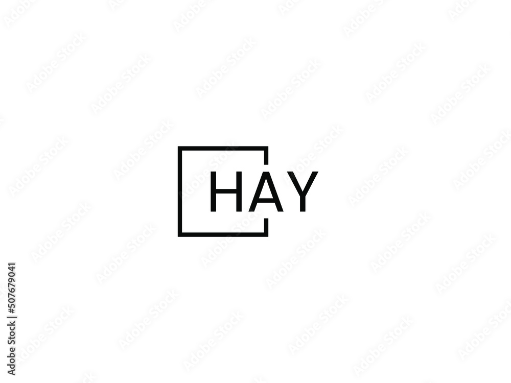 HAY Letter Initial Logo Design Vector Illustration HAY Letter Initial Logo Design Vector Illustration