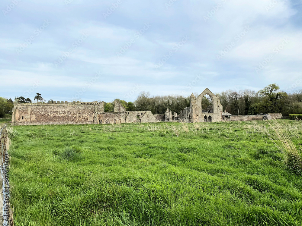 Haughmond Abbey in the evening