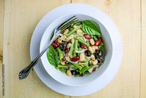 Red & White Bean with Basil Salad photo