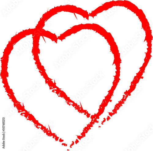  twiin heart grunge love valentine day friendship  red heart EPS VACTOR for t shirt