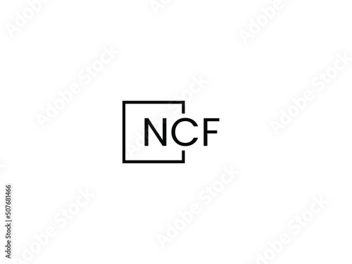 NCF Letter Initial Logo Design Vector Illustration