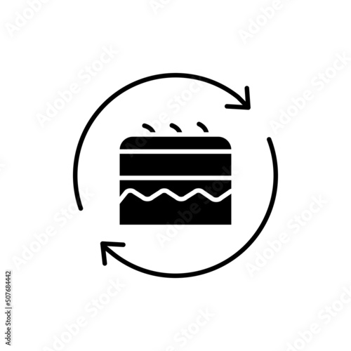 Skin layer transplant line icon. Isolated vector element.
