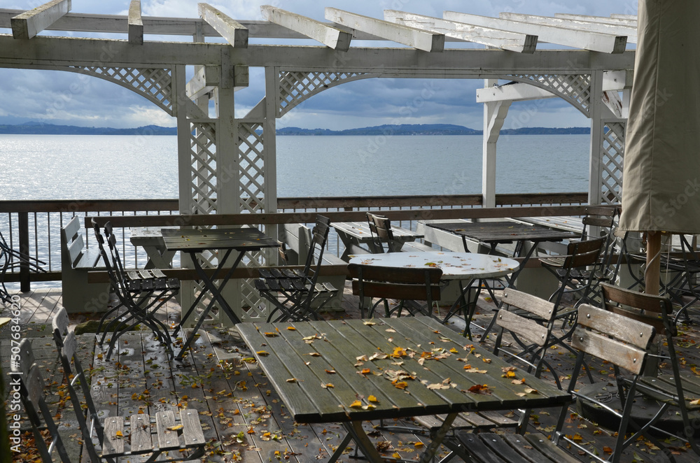 Fototapeta premium Herbst am Chiemsee