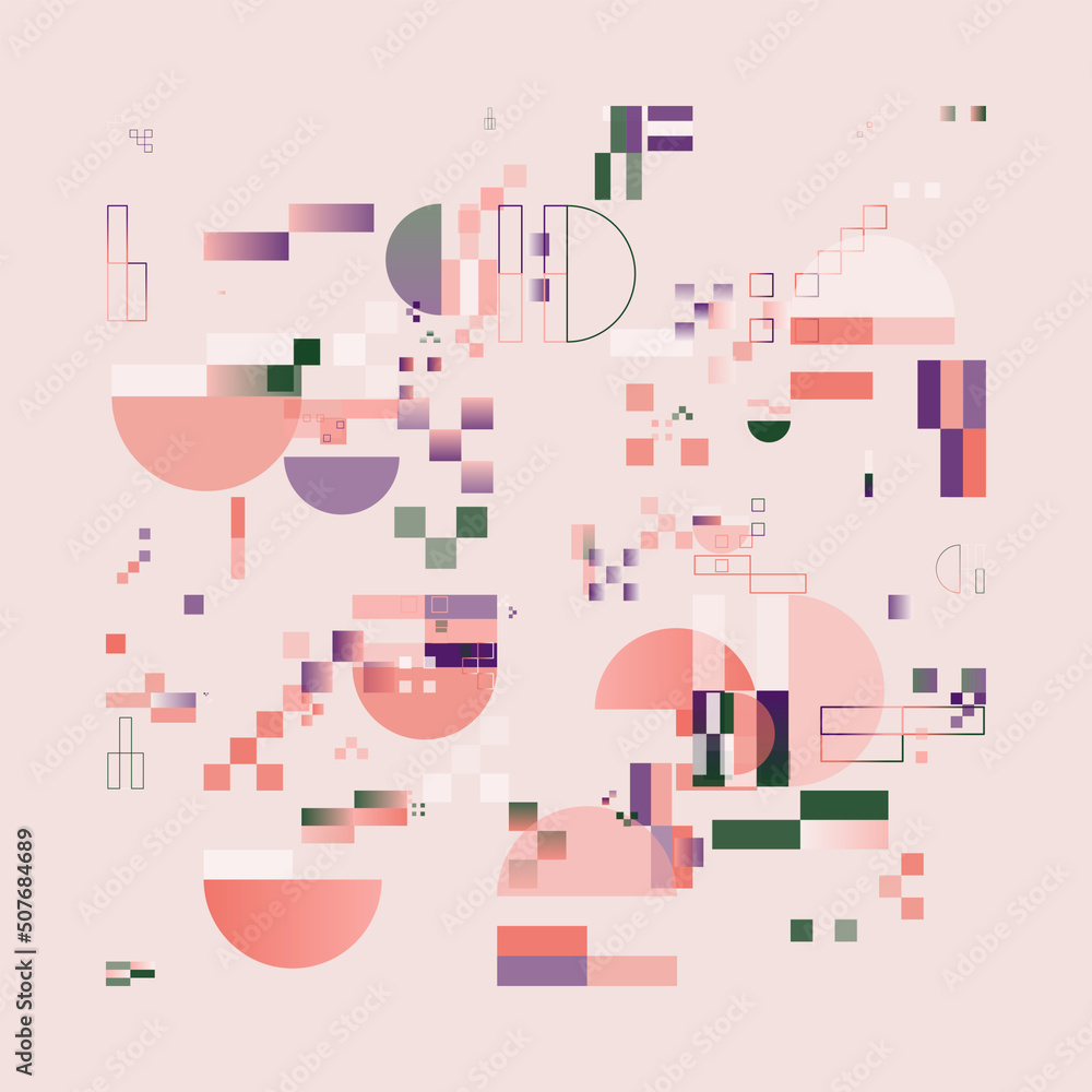 Bauhaus Aesthetics Graphics Art Made Vector Geometric Shapes And Abstract Forms Bauhaus Aesthetics Graphics Art Made Vector Geometric Shapes And Abstract Forms