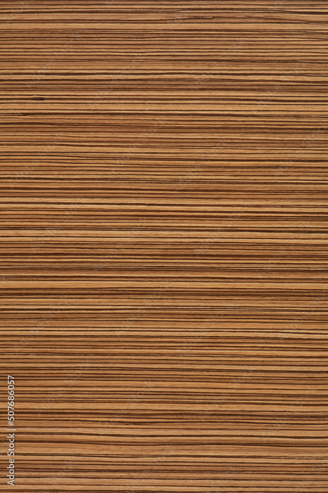 Zingana veneer background in light brown color, unique texture as part of your new home interior. Zingana veneer background in light brown color, unique texture as part of your new home interior.