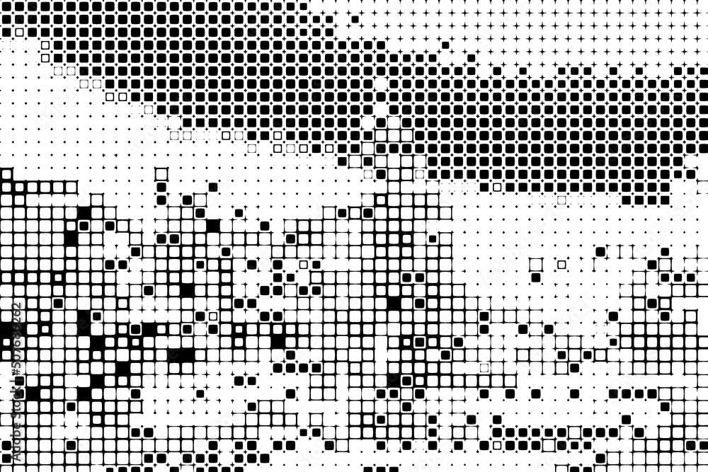 Fototapeta premium Abstract background. Monochrome texture. Black and white lines on background.