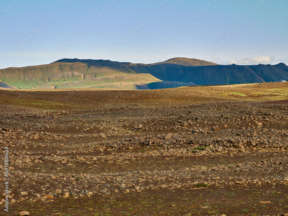 Paisajes secos de islandia